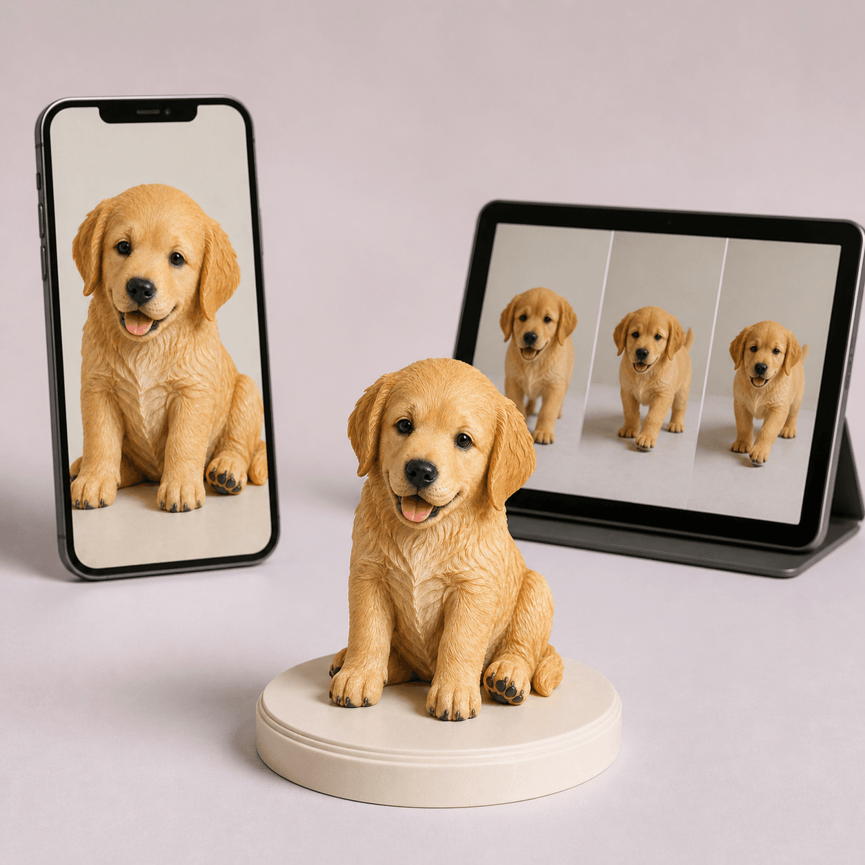 Custom 3D Pet Figurine — view 3