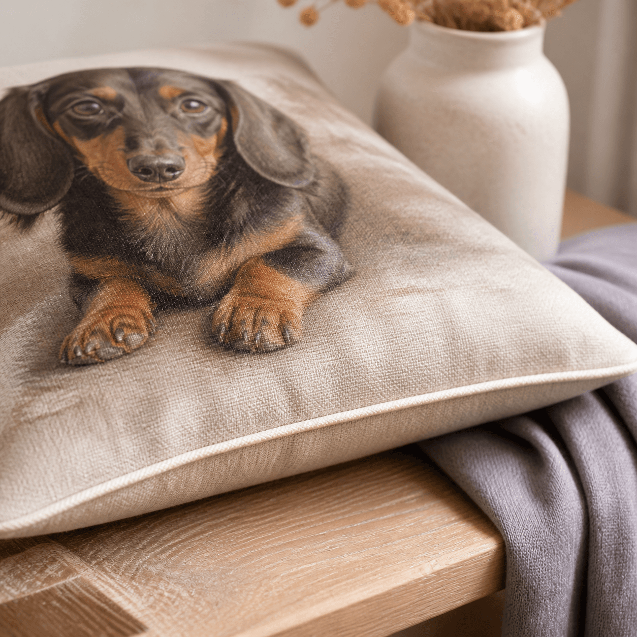 Personalized Pet Portrait Remembrance Pillow — view 3