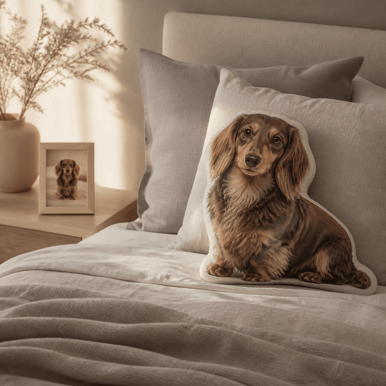 Personalized Pet Portrait Remembrance Pillow — view 4