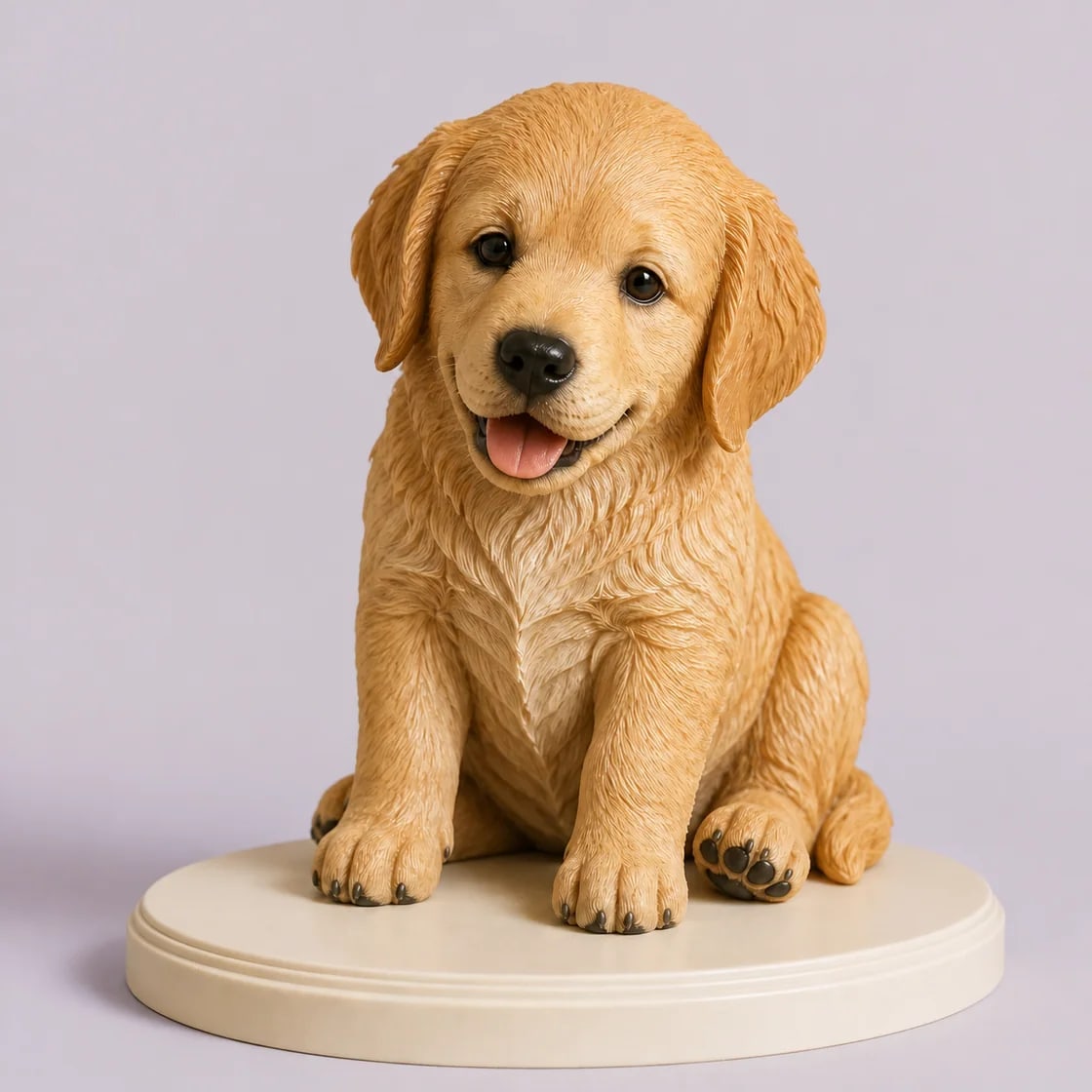 The finished custom 3D pet portrait